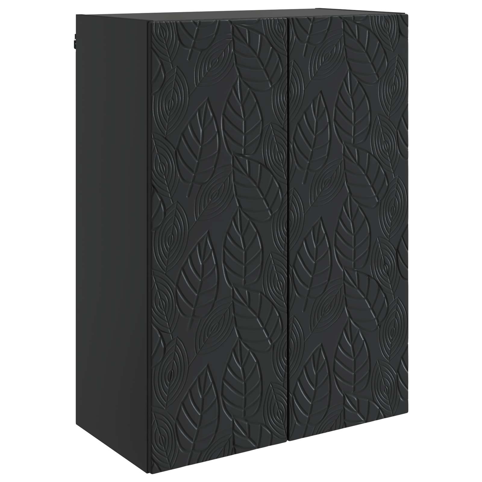 vidaXL Dulap montat pe perete Negru 66 x 34,5 x 90 cm Lemn prelucrat