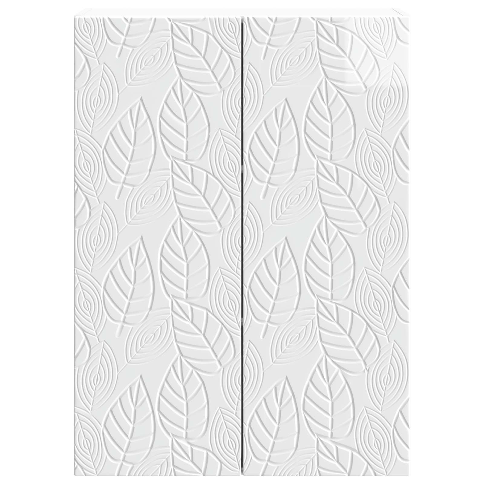 Omara za steno Bela visok sijaj 66 x 34,5 x 90 cm - slika 3