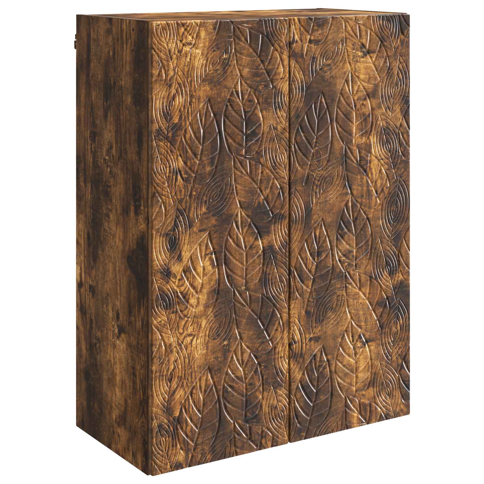 vidaXL Dulap montat pe perete Stejar fumuriu 66 x 34,5 x 90 cm