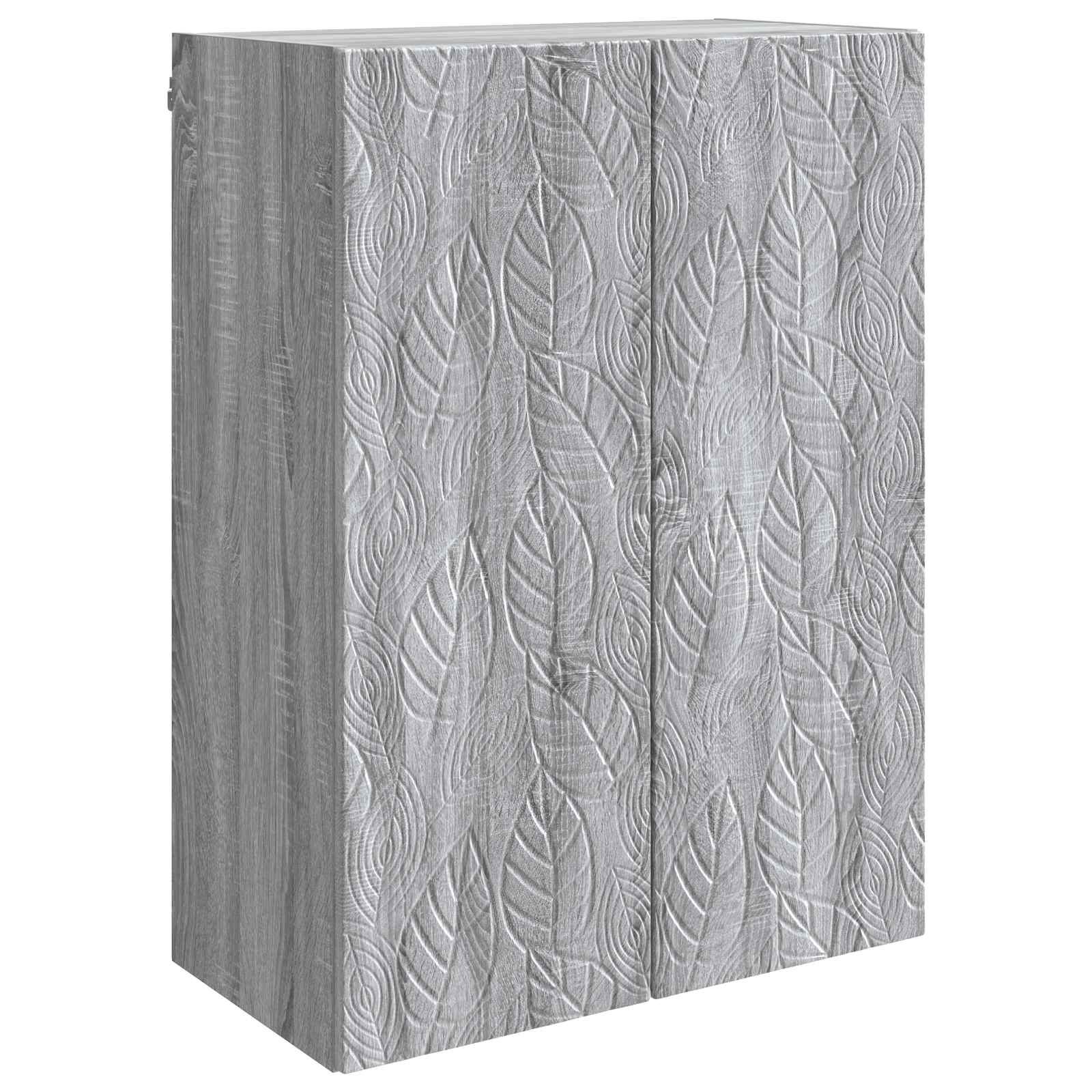 vidaXL Dulap montat pe perete Sonoma gri 66 x 34,5 x 90 cm