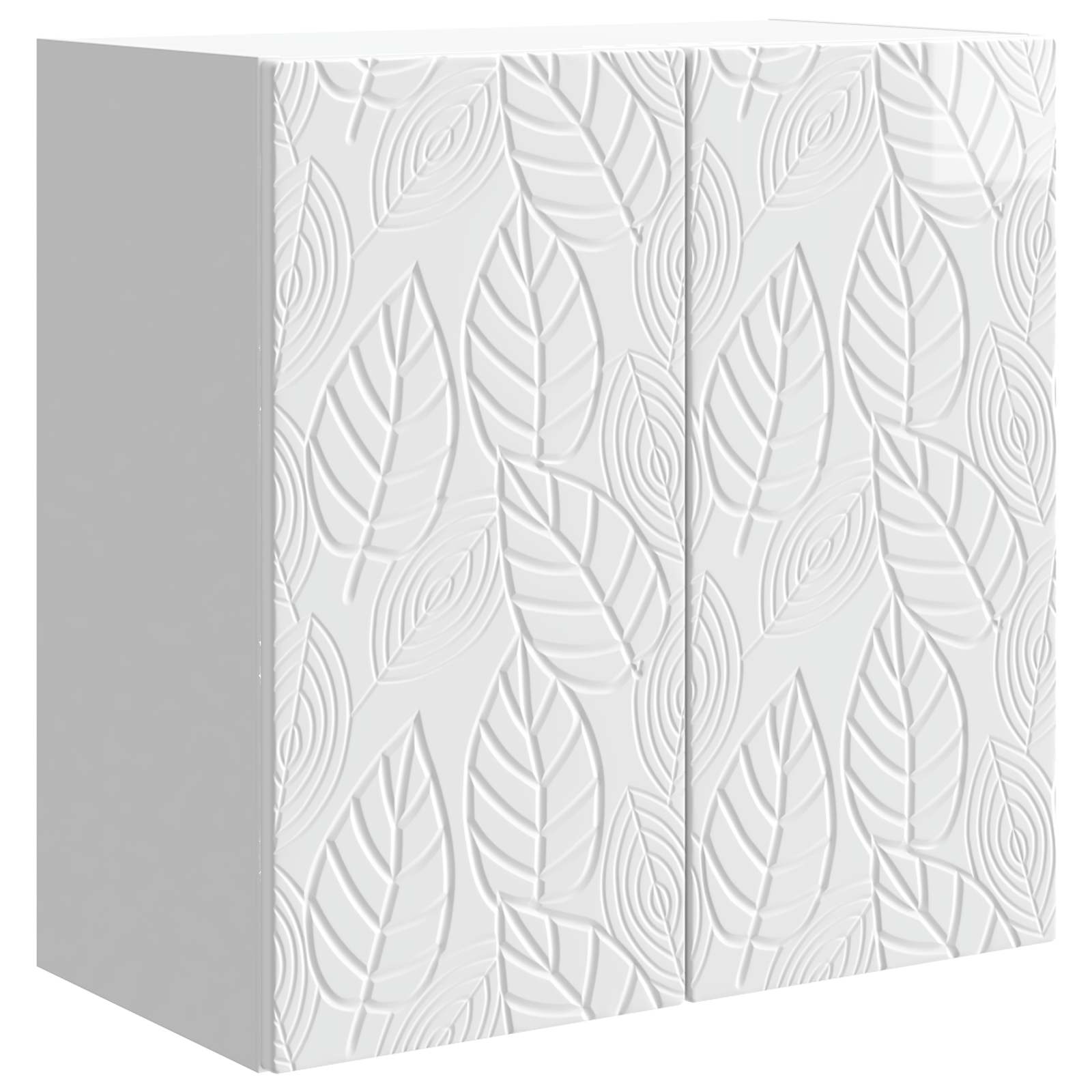 vidaXL Dulap montat pe perete Alb foarte lucios 59 x 31 x 60 cm