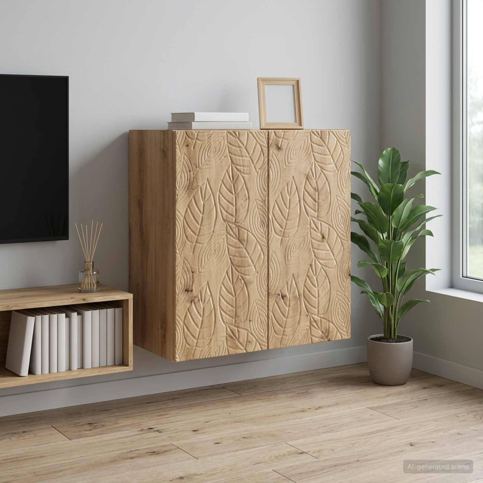 Τοίχου Ντουλάπα 59 x 31 x 60 εκ Επεξεργασμένο Ξύλο Artisan Δρυς