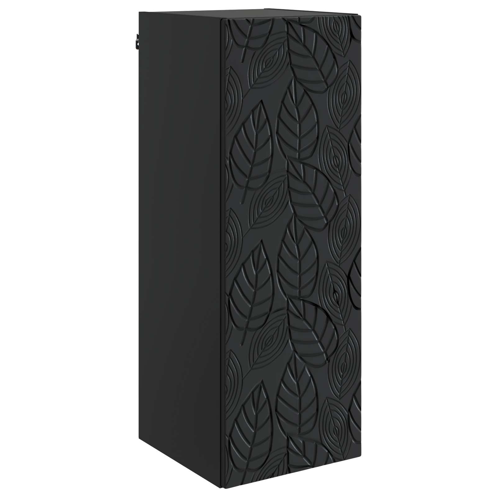 vidaXL Dulap montat pe perete Negru 33 x 34,5 x 90 cm Lemn prelucrat