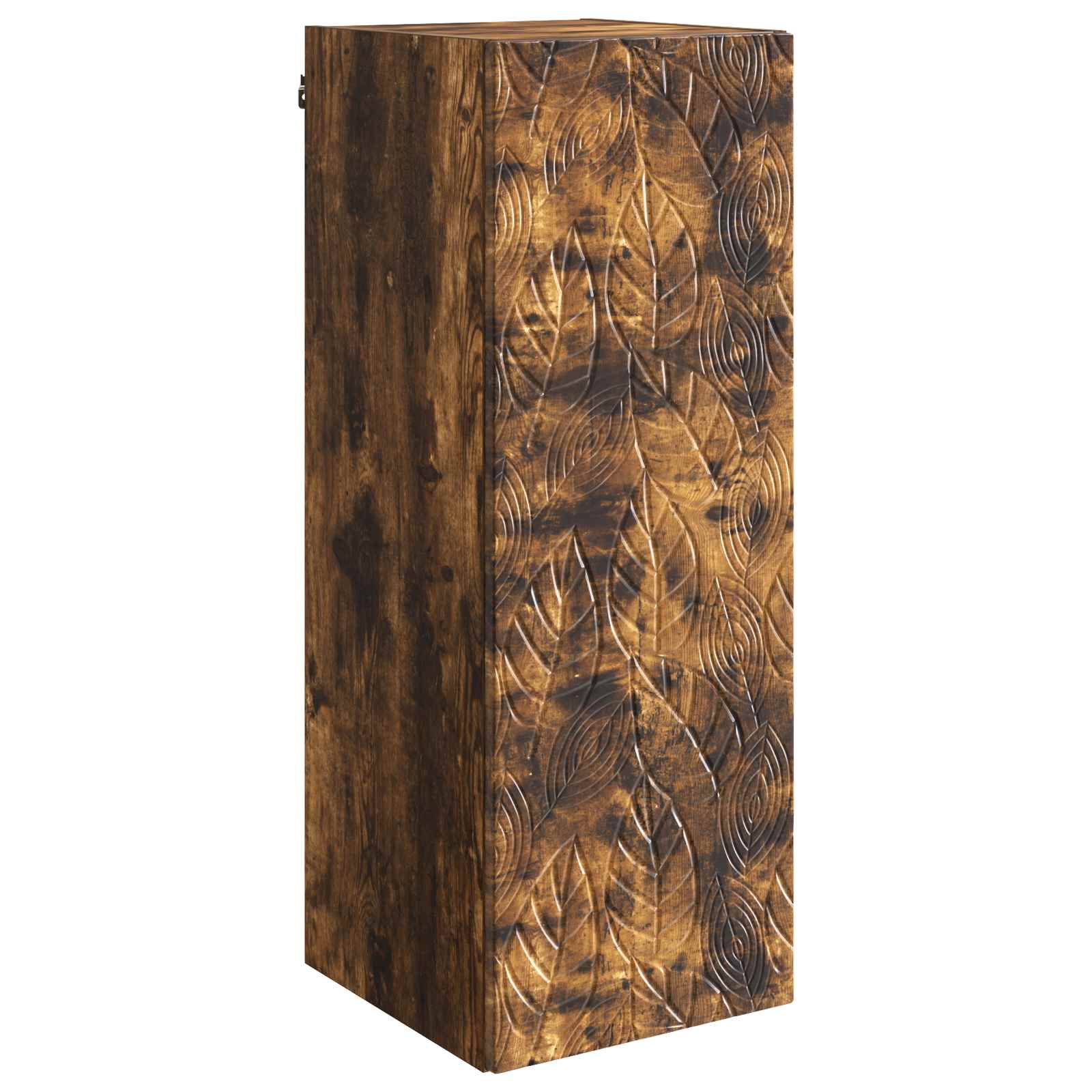 vidaXL Dulap montat pe perete Stejar fumuriu 33 x 34,5 x 90 cm