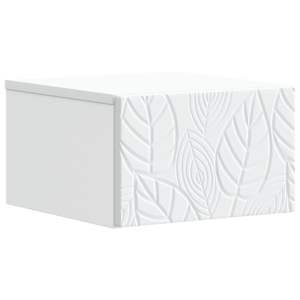 vidaXL Seinale kinnitatav k&uuml;lglaud Valge 34,5 x 33 x 20 cm Tehispuit