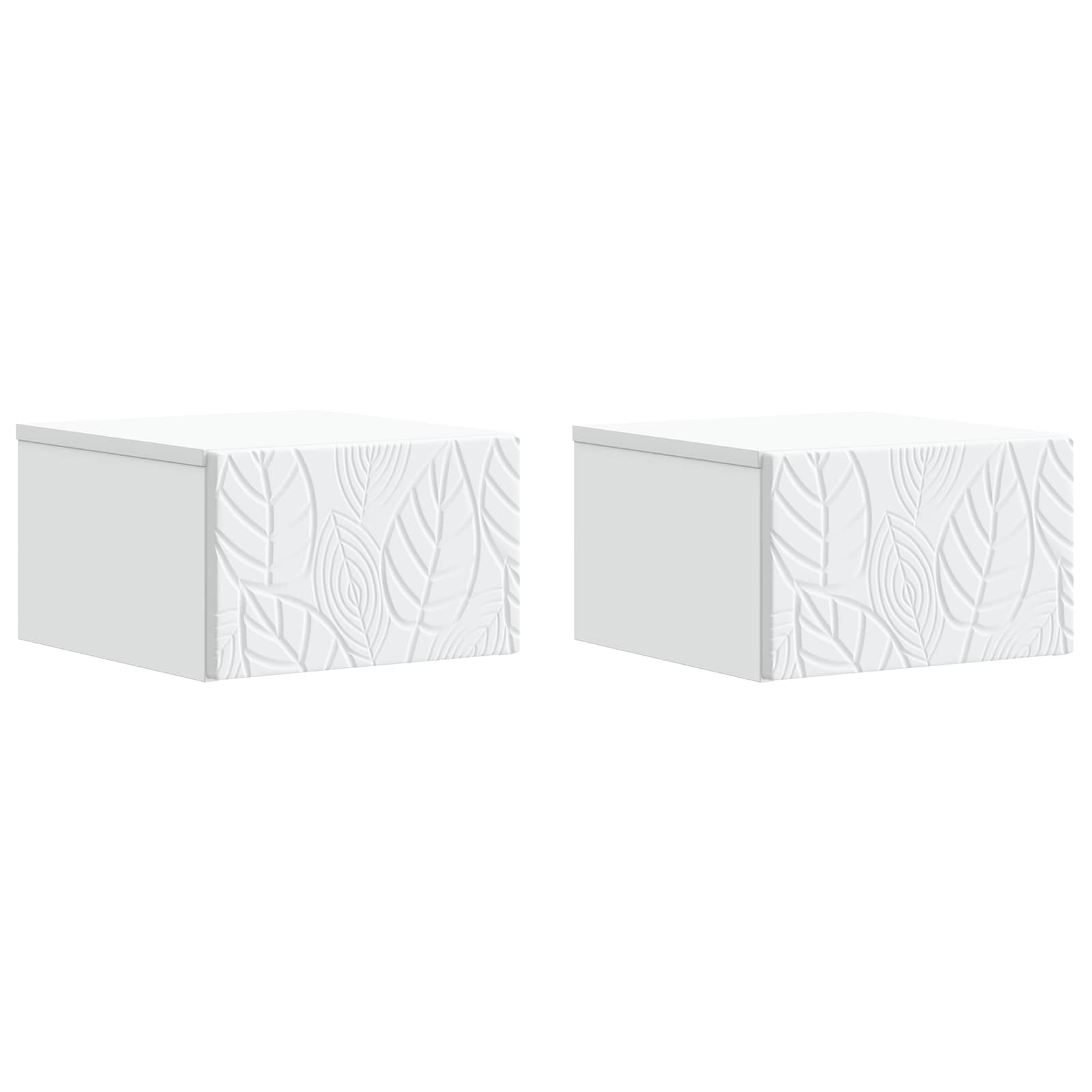 Τραπεζάκι Τοίχου 2 pcs Λευκό 34,5 x 33 x 20 εκ.