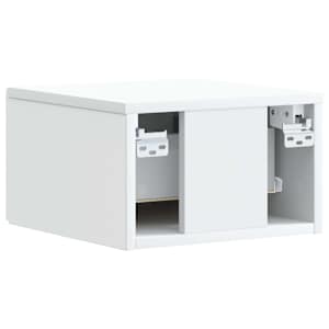 Nástěnný boční stůl 2 pcs Bílá 34,5 x 33 x 20 cm - obrázek 6
