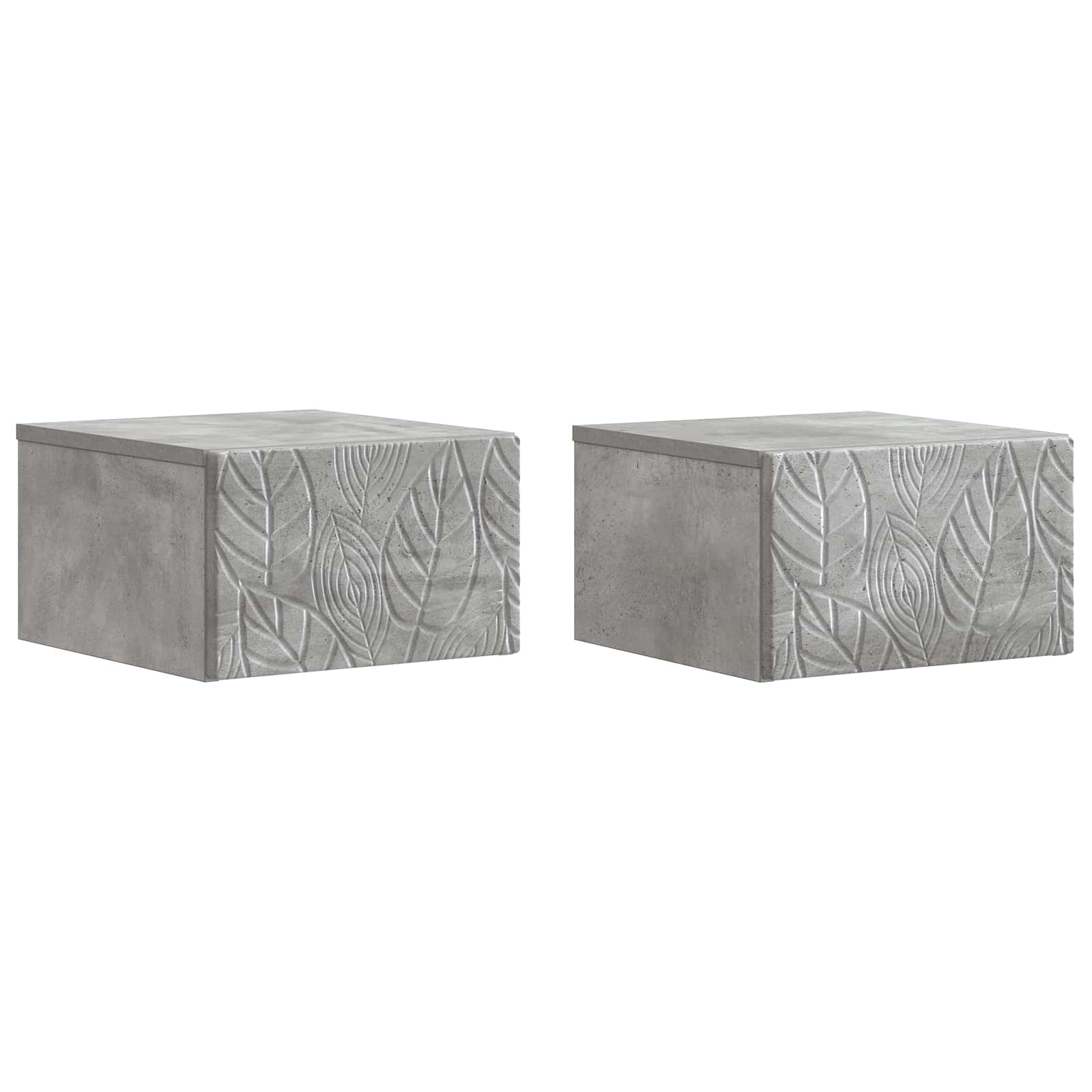 Τραπεζάκι Τοίχου 2 pcs Γκρι Σκυροδέματος 34,5 x 33 x 20 εκ.