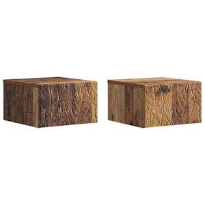 Stenska stranska miza 2 pcs Star les 34,5 x 33 x 20 cm