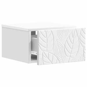 Nástěnný noční stolek 2 pcs Bílá 49 x 34,5 x 20 cm - obrázek 3