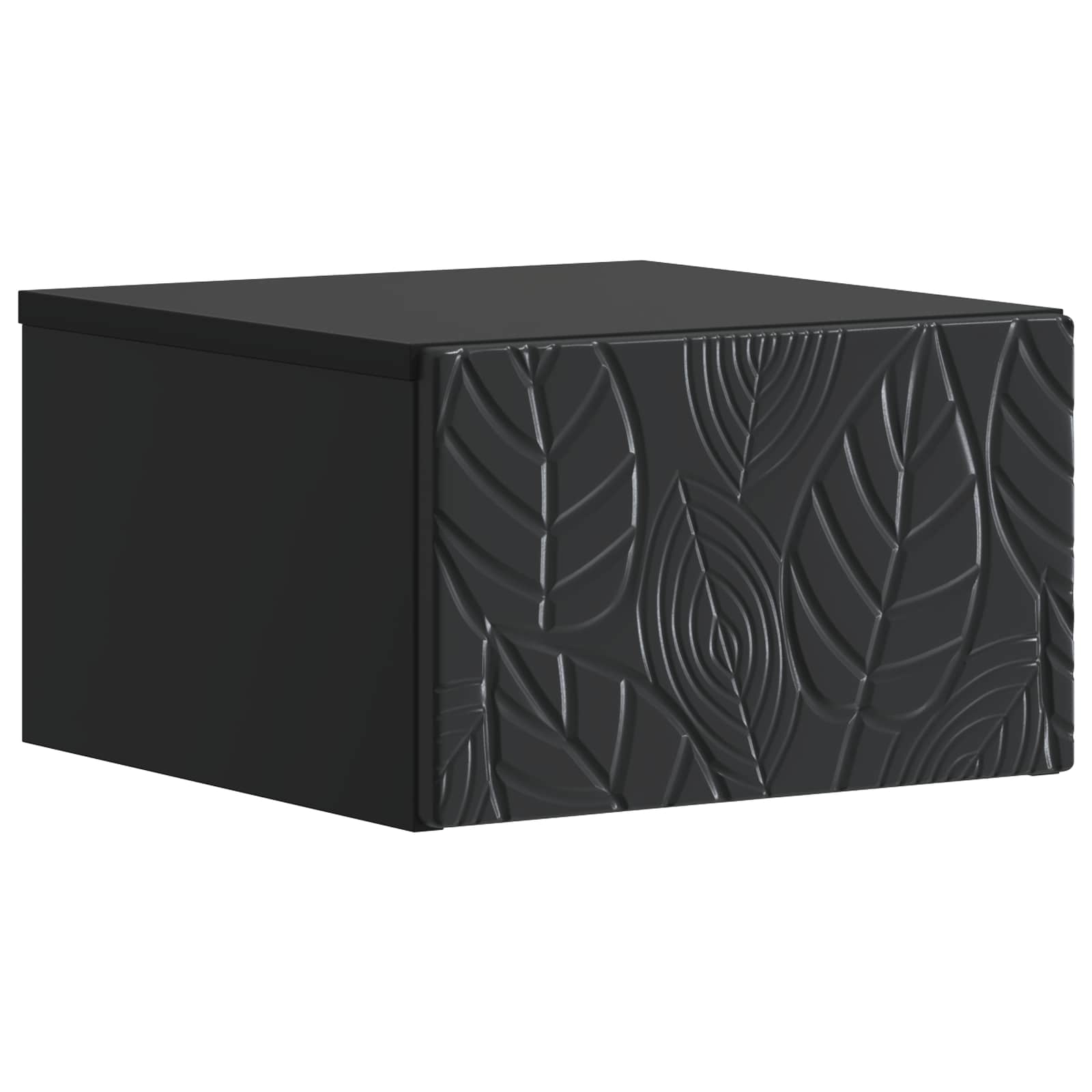 vidaXL Dulap de noapte suspendat Negru 49 x 34,5 x 20 cm