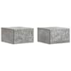 vidaXL Seinale kinnitatav &ouml;&ouml;tis 2 tk Betoonhall 49 x 34,5 x 20 cm