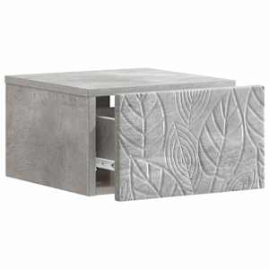 Nástěnný noční stolek 2 pcs Betonově šedá 49 x 34,5 x 20 cm - obrázek 3