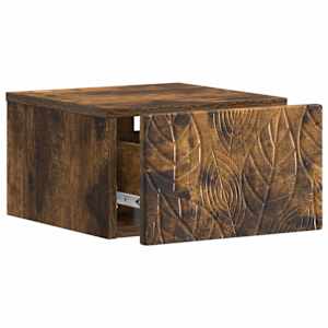 Nástěnný noční stolek 2 pcs Kouřový dub 49 x 34,5 x 20 cm - obrázek 3