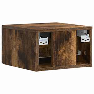 Nástěnný noční stolek 2 pcs Kouřový dub 49 x 34,5 x 20 cm - obrázek 6