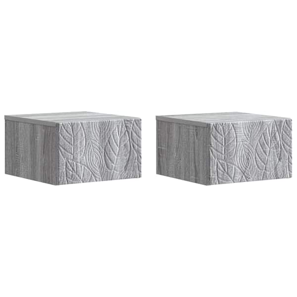 vidaXL Seinale kinnitatav &ouml;&ouml;tis 2 tk Hall Sonoma 49 x 34,5 x 20 cm