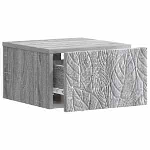 Nástěnný noční stolek 2 pcs Šedý Sonoma 49 x 34,5 x 20 cm - obrázek 3