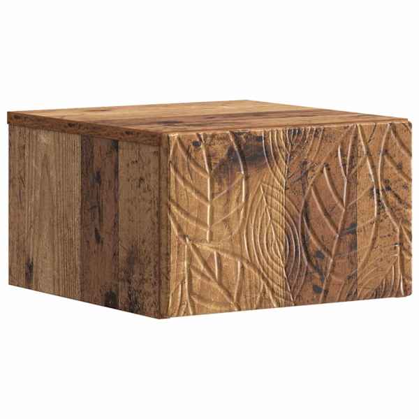 vidaXL Seinale kinnitatav &ouml;&ouml;tis Vana puit 49 x 34,5 x 20 cm Tehispuit