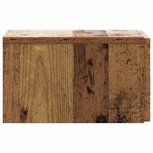 Nástěnný noční stolek 2 pcs Staré dřevo 49 x 34,5 x 20 cm - obrázek 5