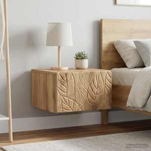 Stenski nočni omarici 2 kos Artisan hrast 49 x 34,5 x 20 cm