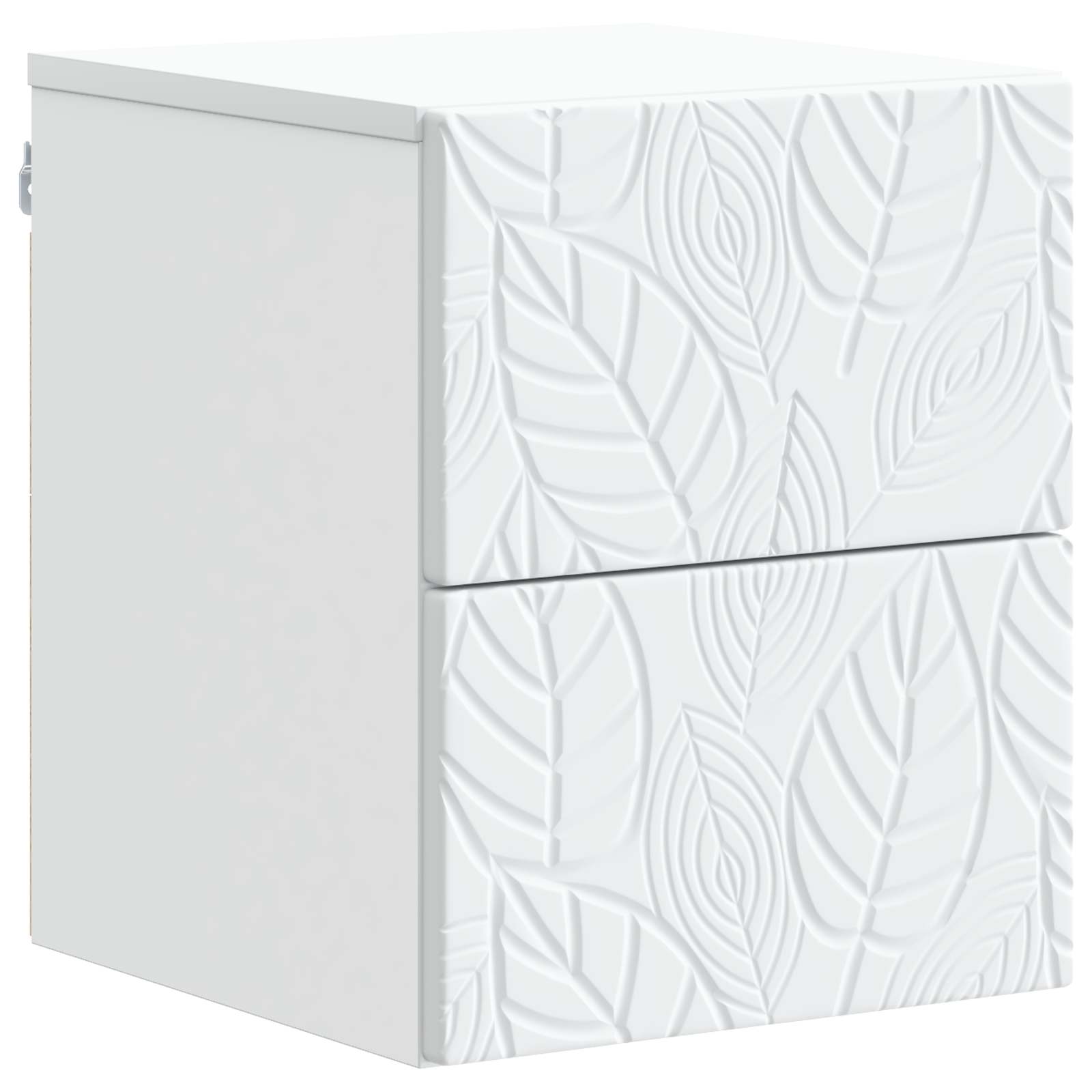 vidaXL Dulap de noapte suspendat Alb 34,5 x 33 x 40 cm Lemn prelucrat