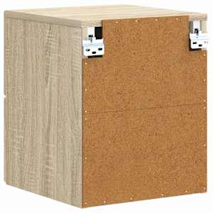 Nástěnný noční stolek 2 pcs Dub sonoma 34,5 x 33 x 40 cm - obrázek 6