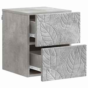 Nástěnný noční stolek 2 pcs Betonově šedá 34,5 x 33 x 40 cm - obrázek 3