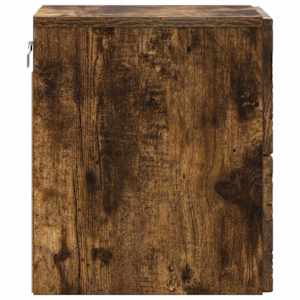 Nástěnný noční stolek 2 pcs Kouřový dub 34,5 x 33 x 40 cm - obrázek 5
