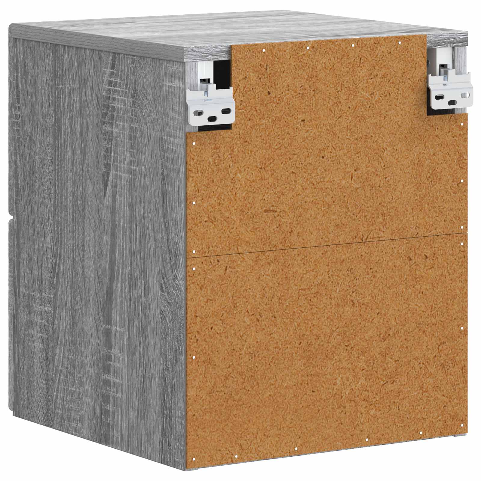 Τοίχου Κρεμαστό Κομοδίνο 2 pcs Γκρι Sonoma 34,5 x 33 x 40 εκ - Image 6