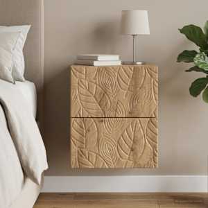 Stenski nočni omarici Artisan hrast 34,5 x 33 x 40 cm