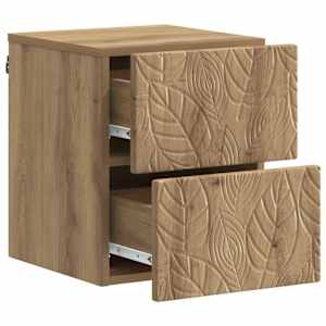 Nástěnný noční stolek 2 pcs Dub artisan 34,5 x 33 x 40 cm - obrázek 3
