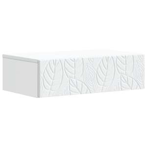 Stenska stranska miza Bela 59 x 34,5 x 17 cm Inženirski les