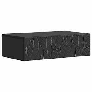Stenska stranska miza Črna 87,5 x 34,5 x 17 cm Inženirski les