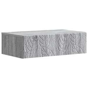 Stenska stranska miza Siva Sonoma 87,5 x 34,5 x 17 cm