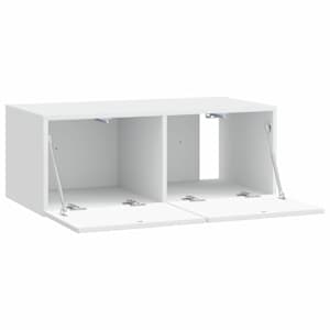 Nástěnná TV skříň 59,5 x 41 x 30 cm Bílá Kompozitní dřevo - obrázek 2