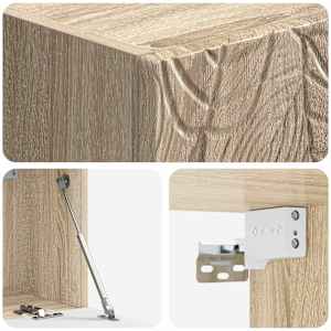Nástěnná TV skříň 59,5 x 41 x 30 cm Dub sonoma Kompozitní dřevo - obrázek 6