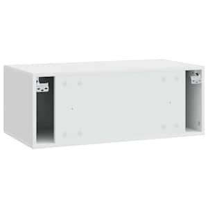 Nástěnná TV skříň 78,5 x 41 x 30 cm Bílá s vysokým leskem - obrázek 5