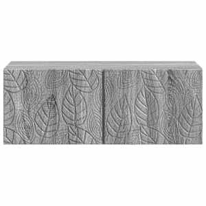 Nástěnná TV skříň 78,5 x 41 x 30 cm Šedý Sonoma - obrázek 3
