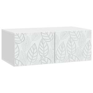 Nástěnná TV skříň 59,5 x 31 cm Bílá Kompozitní dřevo Nástěnný - obrázek 1