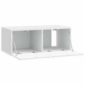 Nástěnná TV skříň 59,5 x 31 cm Bílá s vysokým leskem - obrázek 2