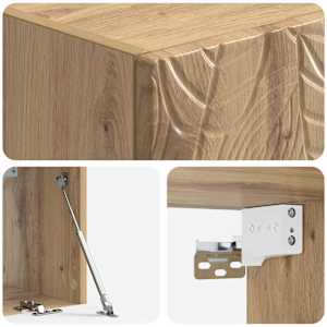 Nástěnná TV skříň 59,5 x 31 cm Dub artisan Kompozitní dřevo - obrázek 6