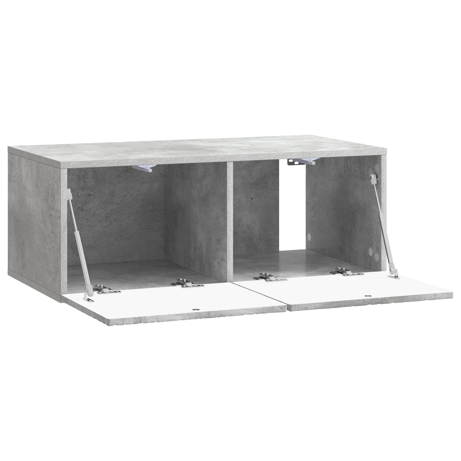 Seinälle asennettava TV-kaappi 78,5 x 31 cm Betoninharmaa - Image 2