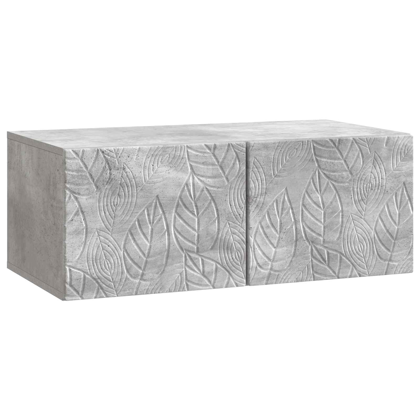 Seinälle asennettava TV-kaappi 98 x 31 cm Betoninharmaa