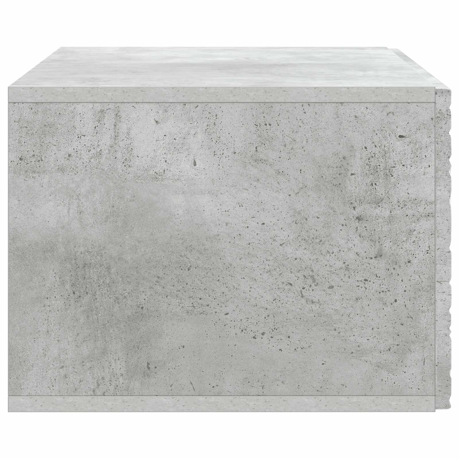 Seinälle asennettava TV-kaappi 98 x 31 cm Betoninharmaa - Image 4