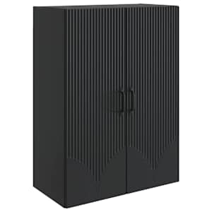 Omara za steno Črna 66 x 34,5 x 90 cm Inženirski les