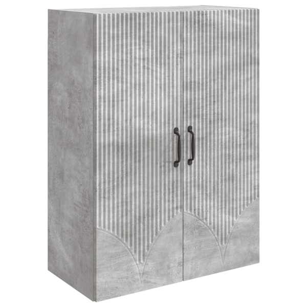 vidaXL Seinale kinnitatav kapp 66 x 34,5 x 90 cm Tehispuit Betoonhall