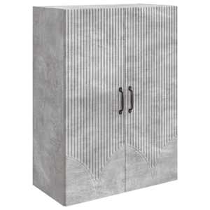 Omara za steno Betonsko siva 66 x 34,5 x 90 cm Inženirski les