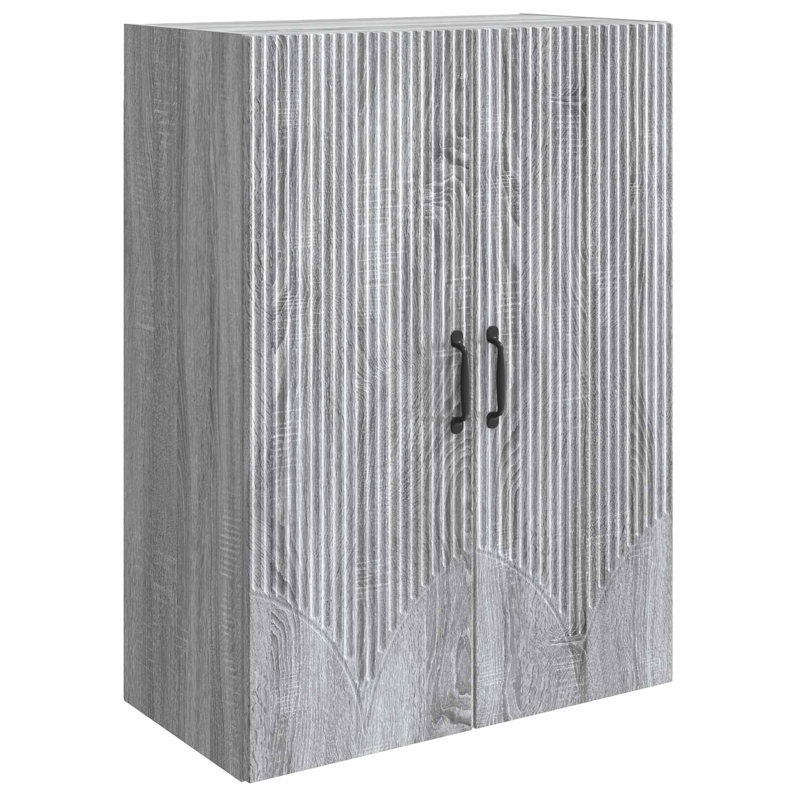 vidaXL Dulap montat pe perete Sonoma gri 66 x 34,5 x 90 cm