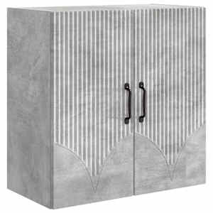 Omara za steno Betonsko siva 59 x 31 x 60 cm Inženirski les
