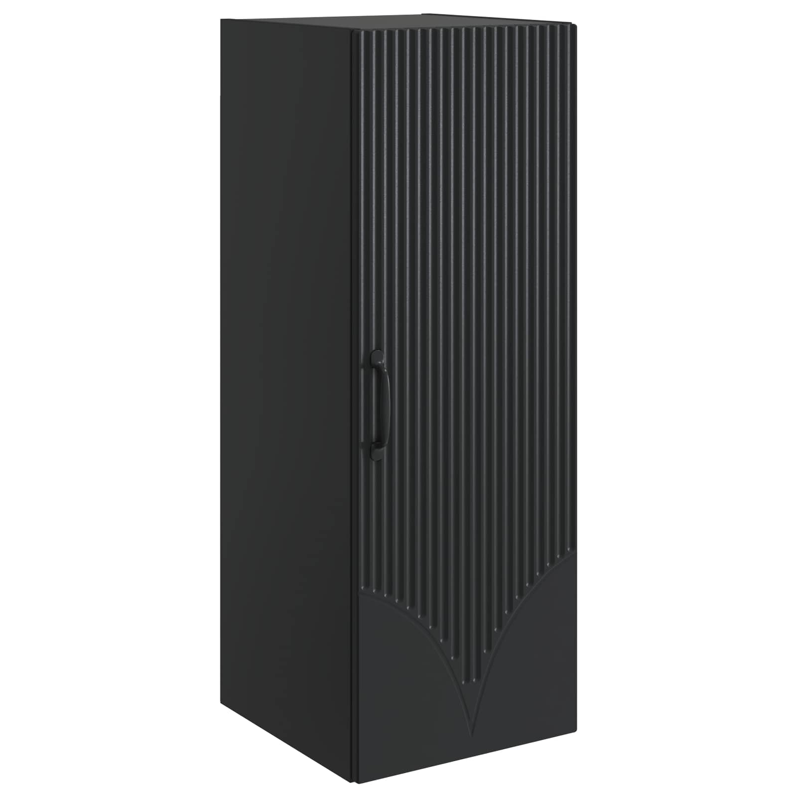 vidaXL Dulap montat pe perete Negru 33 x 34,5 x 90 cm Lemn prelucrat